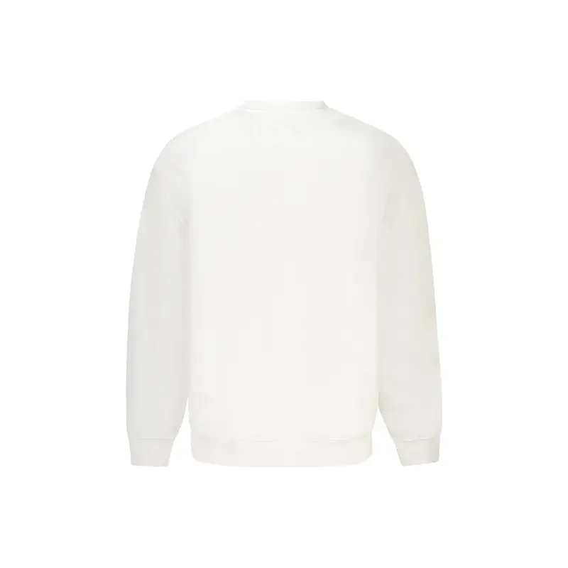 Felpa Maniche Lunghe Uomo Bianca Stampa Logo Bianco miniatura 2