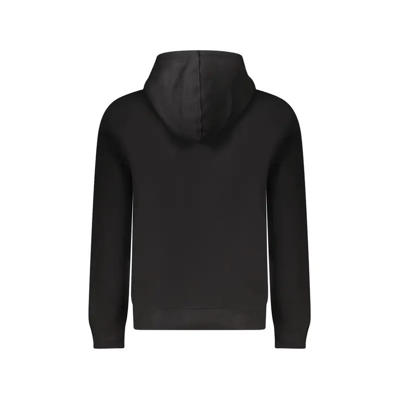 Felpa Maniche Lunghe Uomo Nera Logo Nero miniatura 2