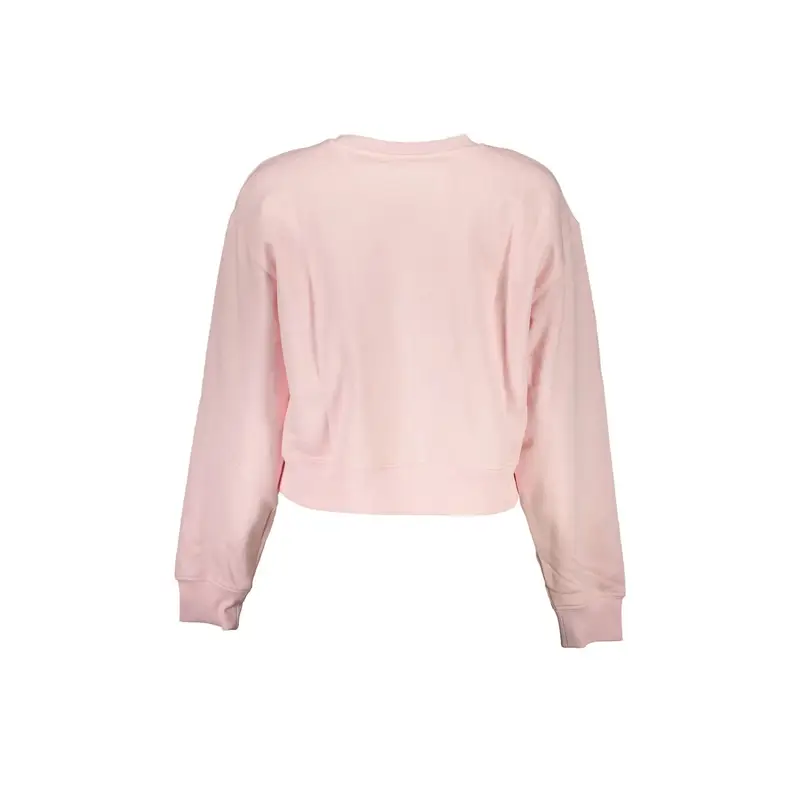 Felpa Maniche Lunghe Uomo Rosa Stampa miniatura 2