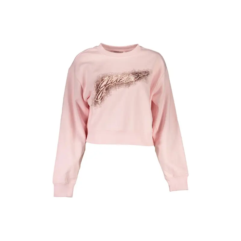 Felpa Maniche Lunghe Uomo Rosa Stampa