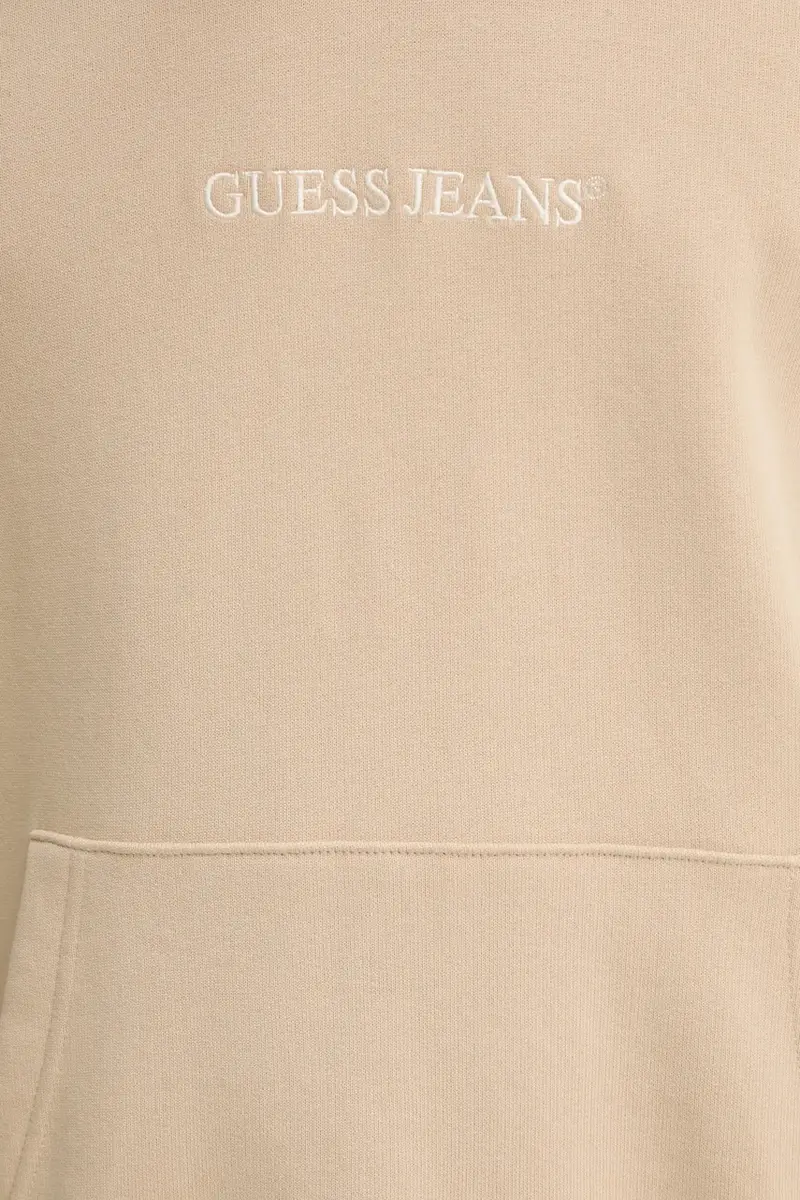 felpa uomo colore beige con cappuccio con applicazione M5RQ38 KCPR1 miniatura 5