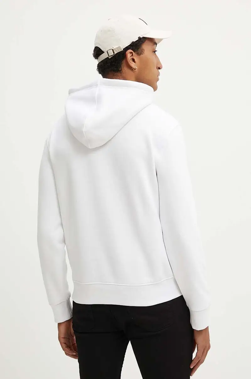 felpa uomo colore bianco con cappuccio M4YQ22 K9V31 miniatura 3