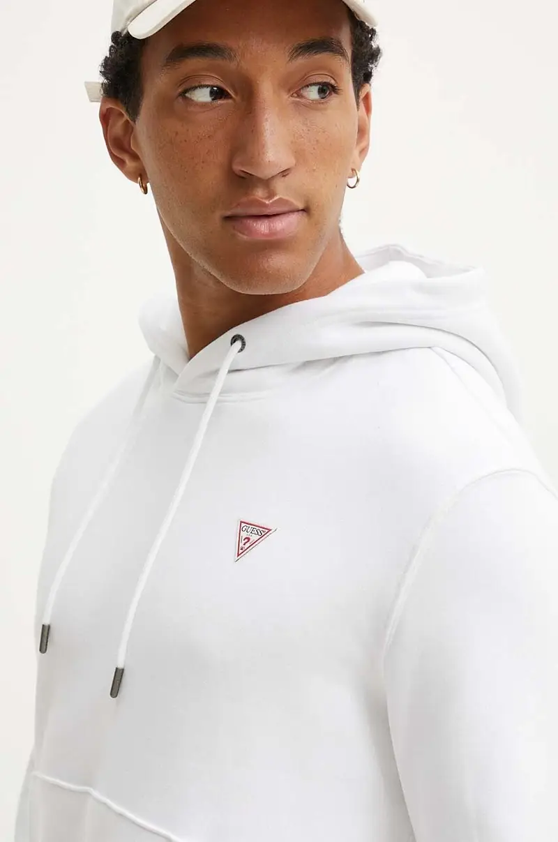 felpa uomo colore bianco con cappuccio M4YQ22 K9V31 miniatura 4