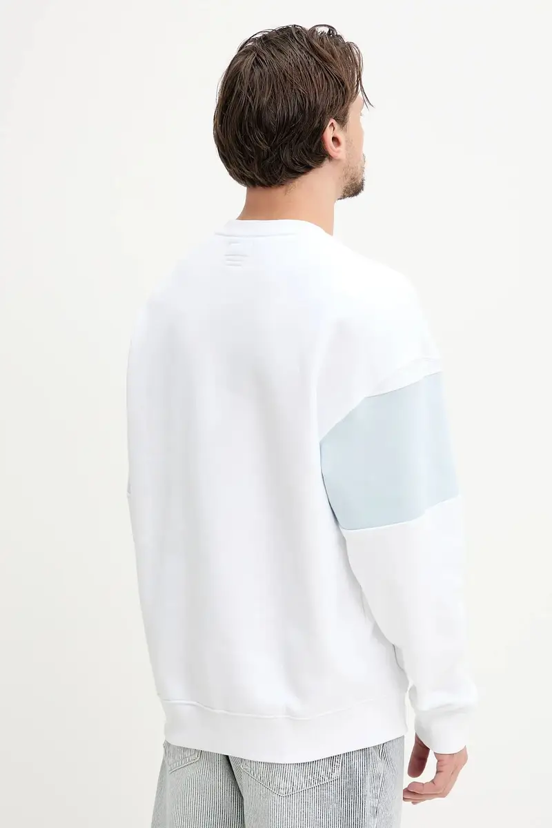 felpa uomo colore bianco M4BQ39 K9V31 miniatura 3