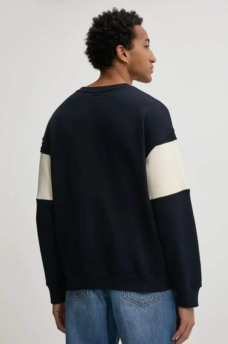 felpa uomo colore blu navy M4BQ39 K9V31 miniatura 3