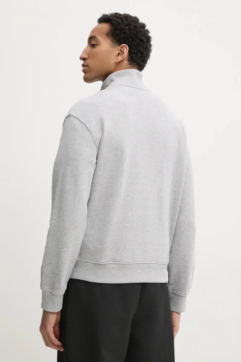 felpa uomo colore grigio con applicazione M5RQ42 KCPR1 miniatura 3