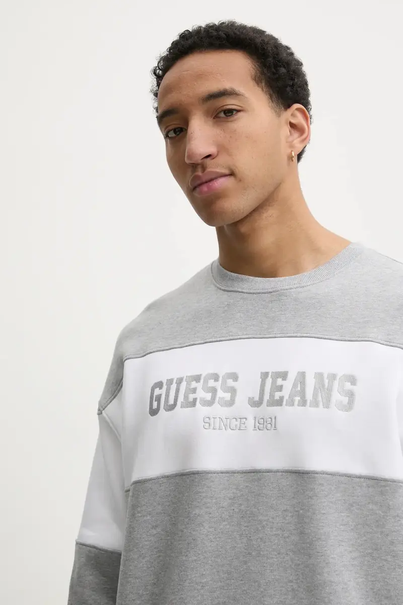 felpa uomo colore grigio M4BQ39 K9V31 miniatura 3