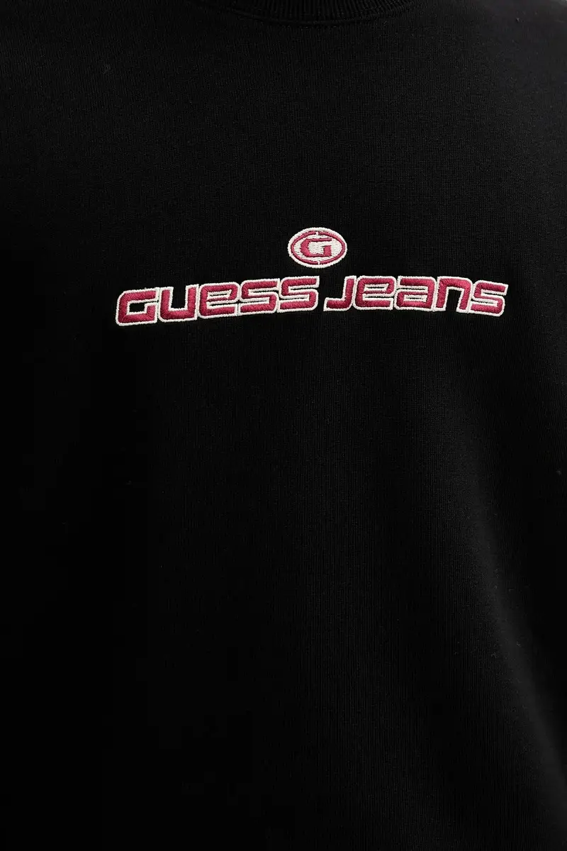 felpa uomo colore nero con applicazione M5BQ24 K9V31 miniatura 5