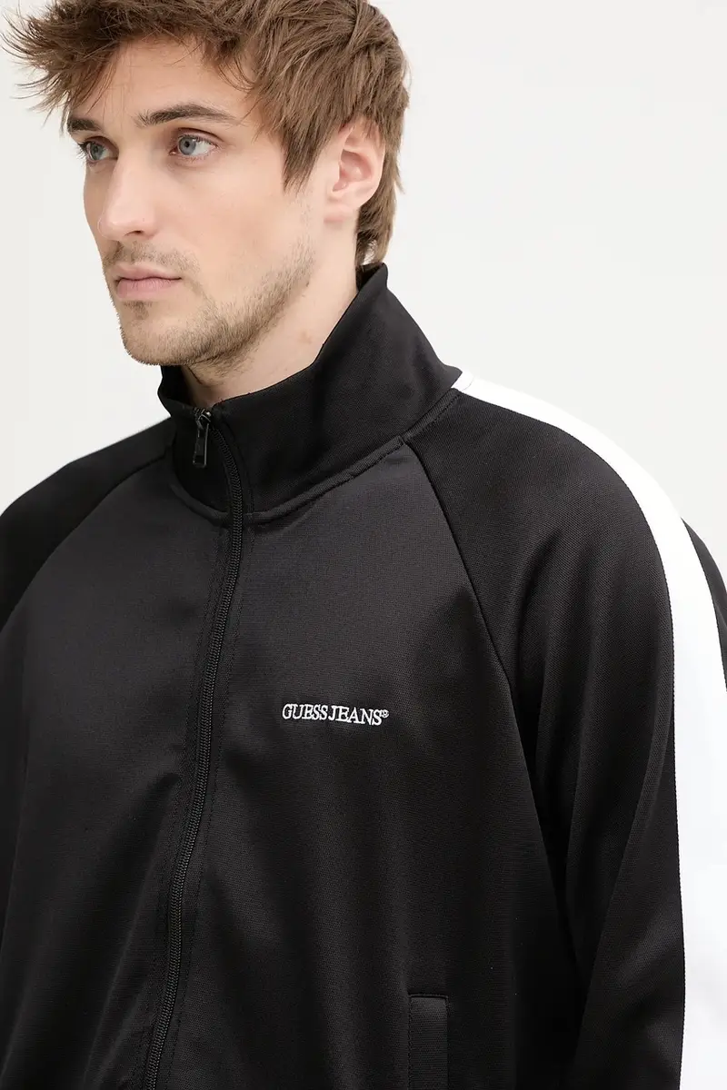 felpa uomo colore nero con applicazione M5GQ29 KB212 miniatura 4