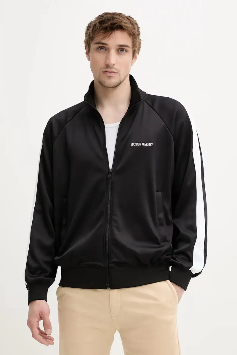 felpa uomo colore nero con applicazione M5GQ29 KB212