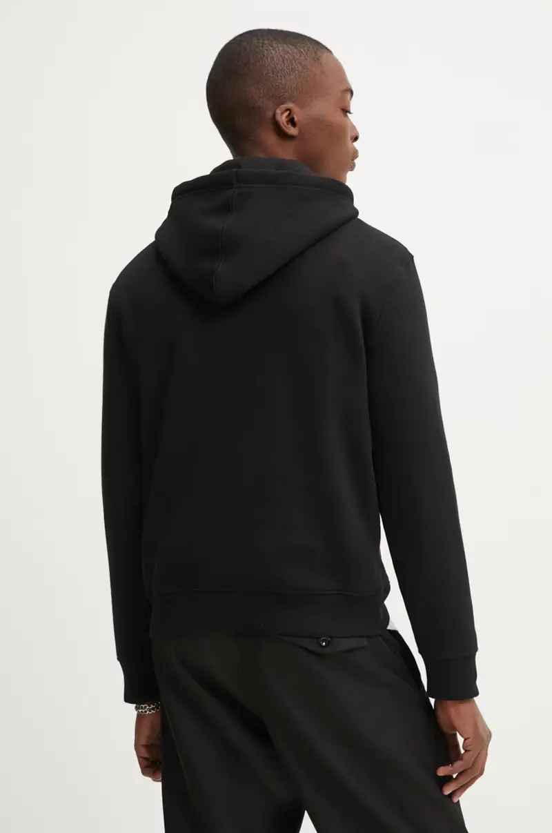 felpa uomo colore nero con cappuccio M4YQ22 K9V31 miniatura 3