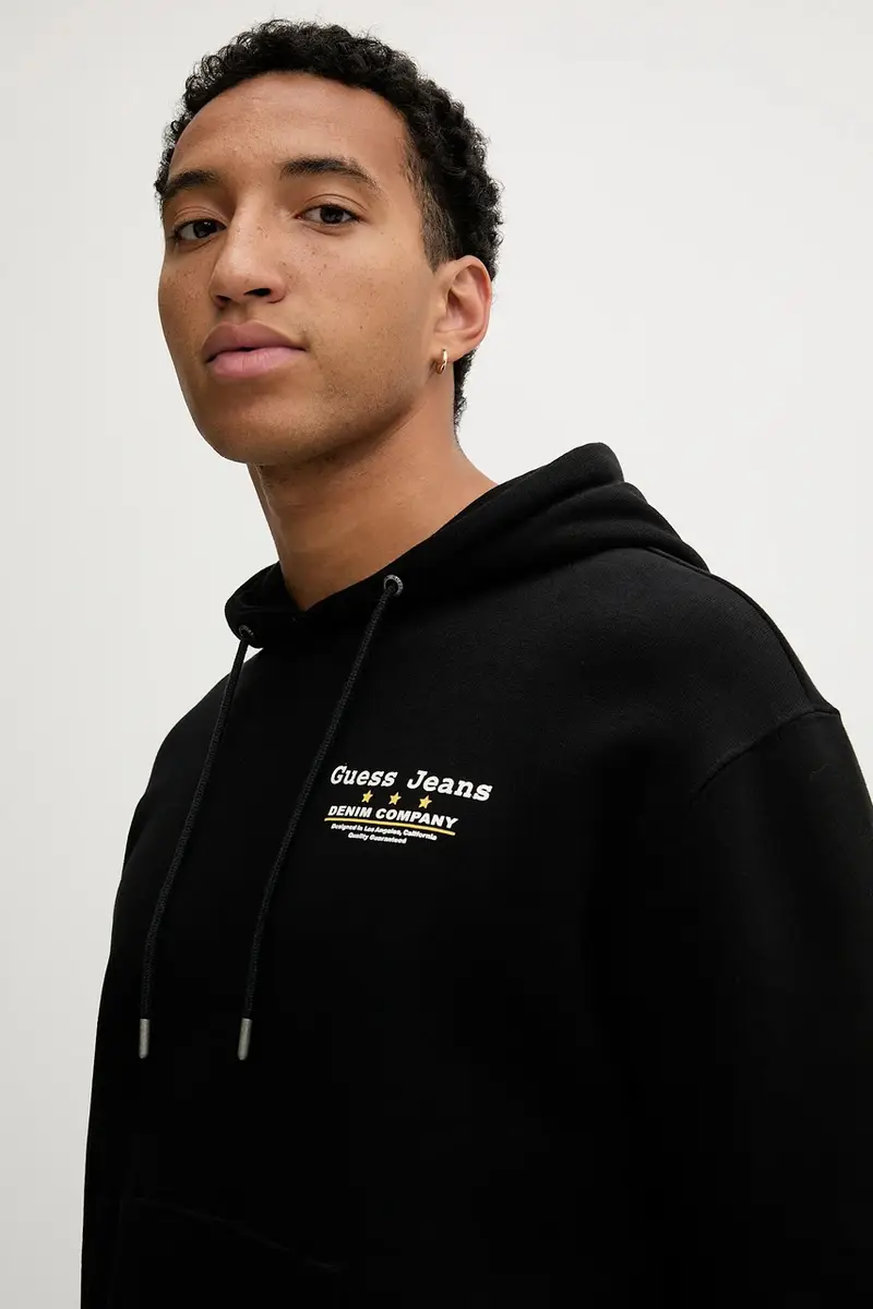 felpa uomo colore nero con cappuccio M5BQ27 K9V31 miniatura 4