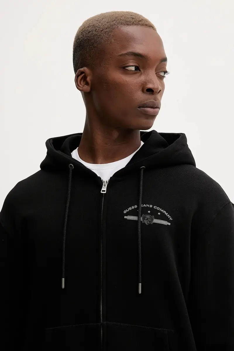 felpa uomo colore nero con cappuccio M5BQ28 K9V31 miniatura 4