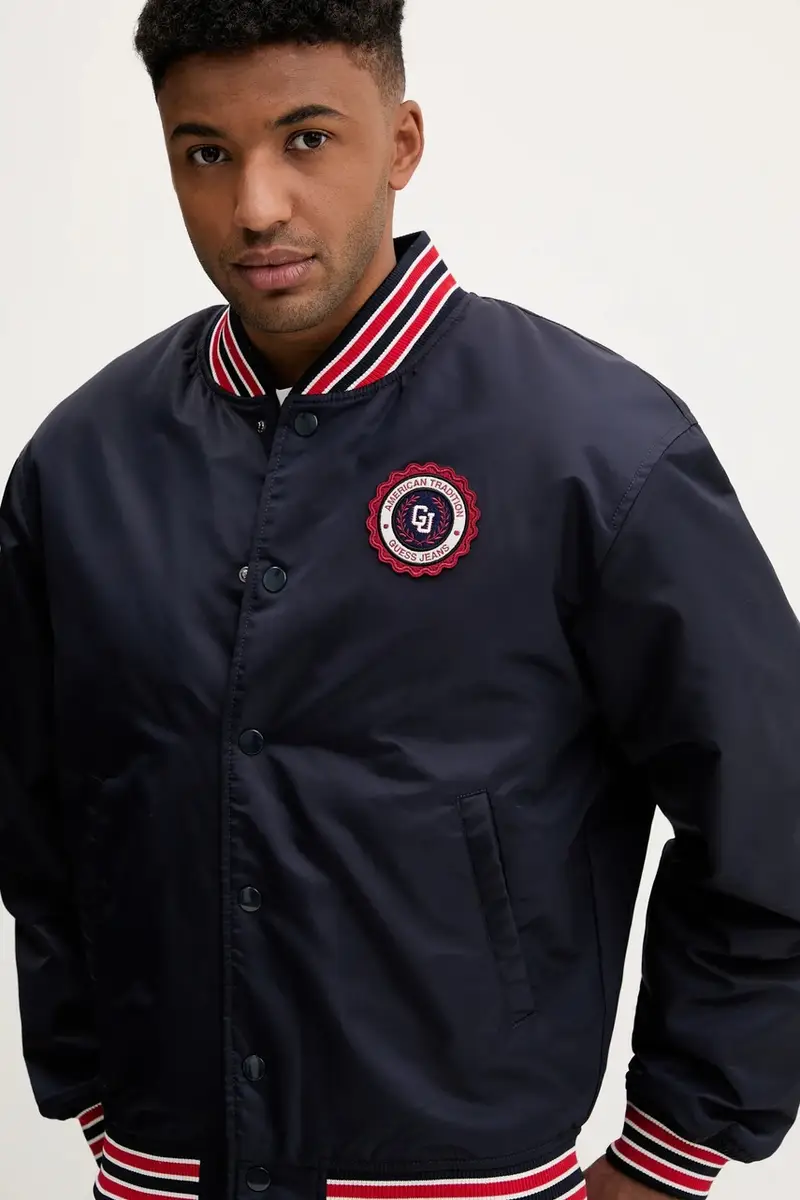 giacca bomber colore blu navy M5YL15 WHAA2 miniatura 4