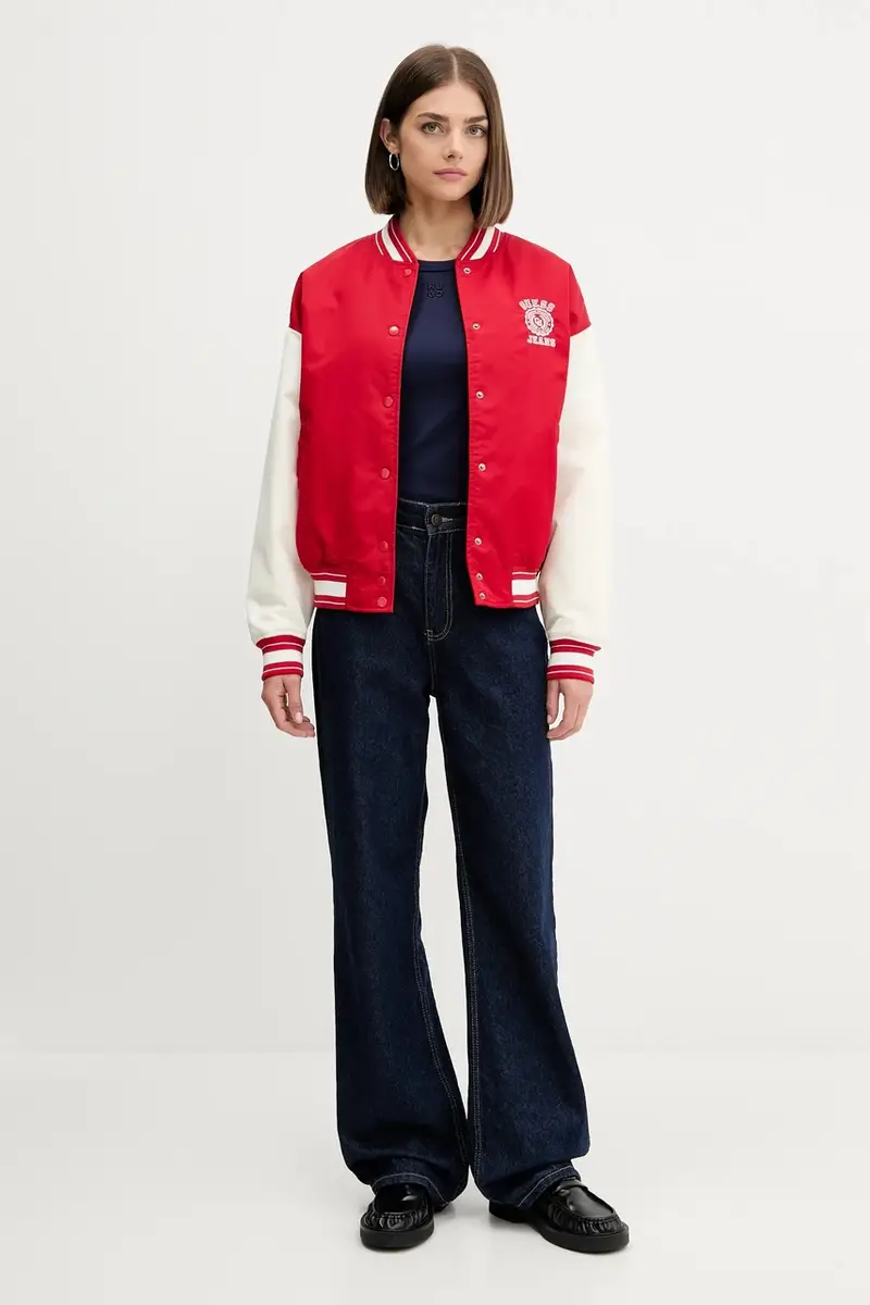 giacca bomber colore rosso W5YL15 WHAA2 miniatura 2