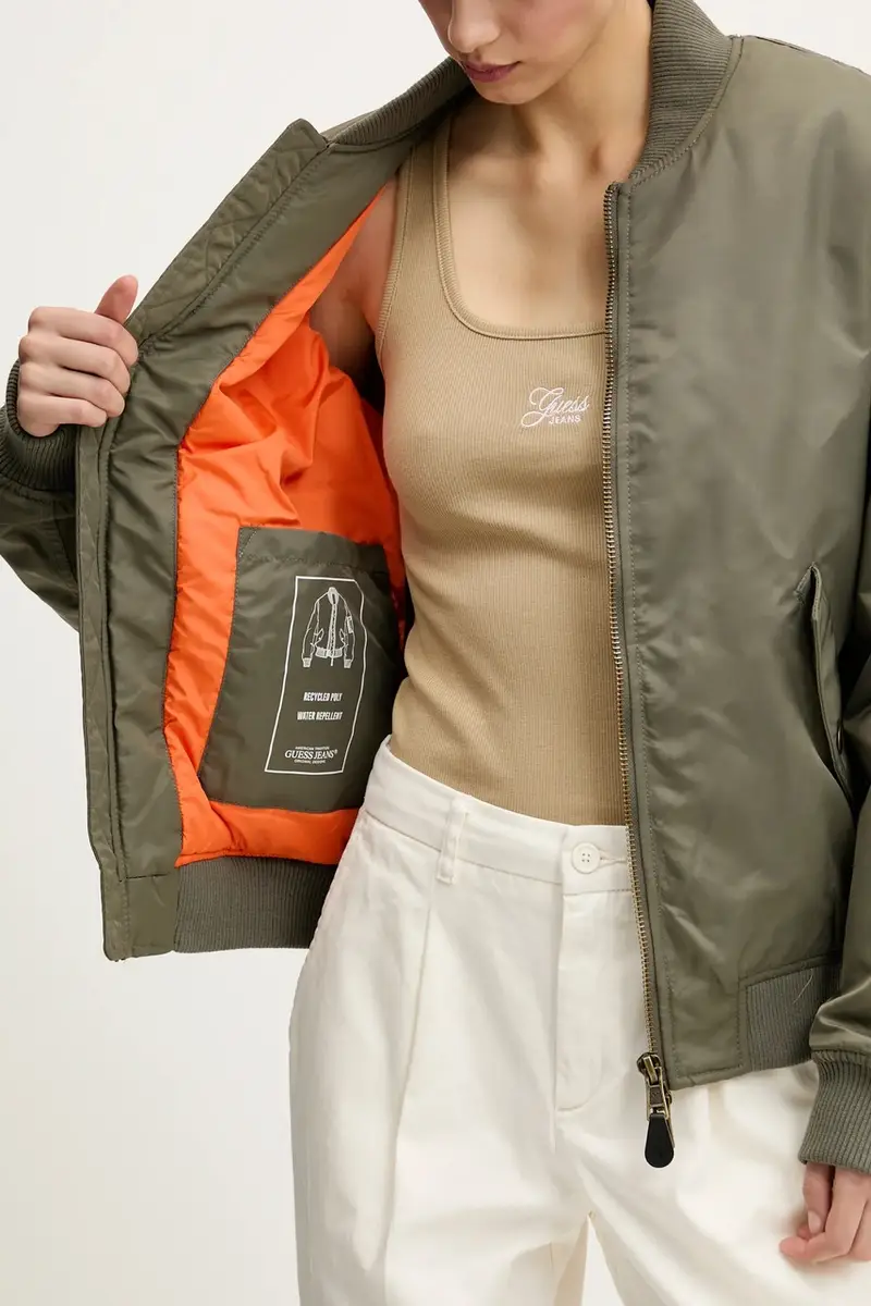 giacca bomber donna colore marrone W5RL81 WHAA2 Verde miniatura 5