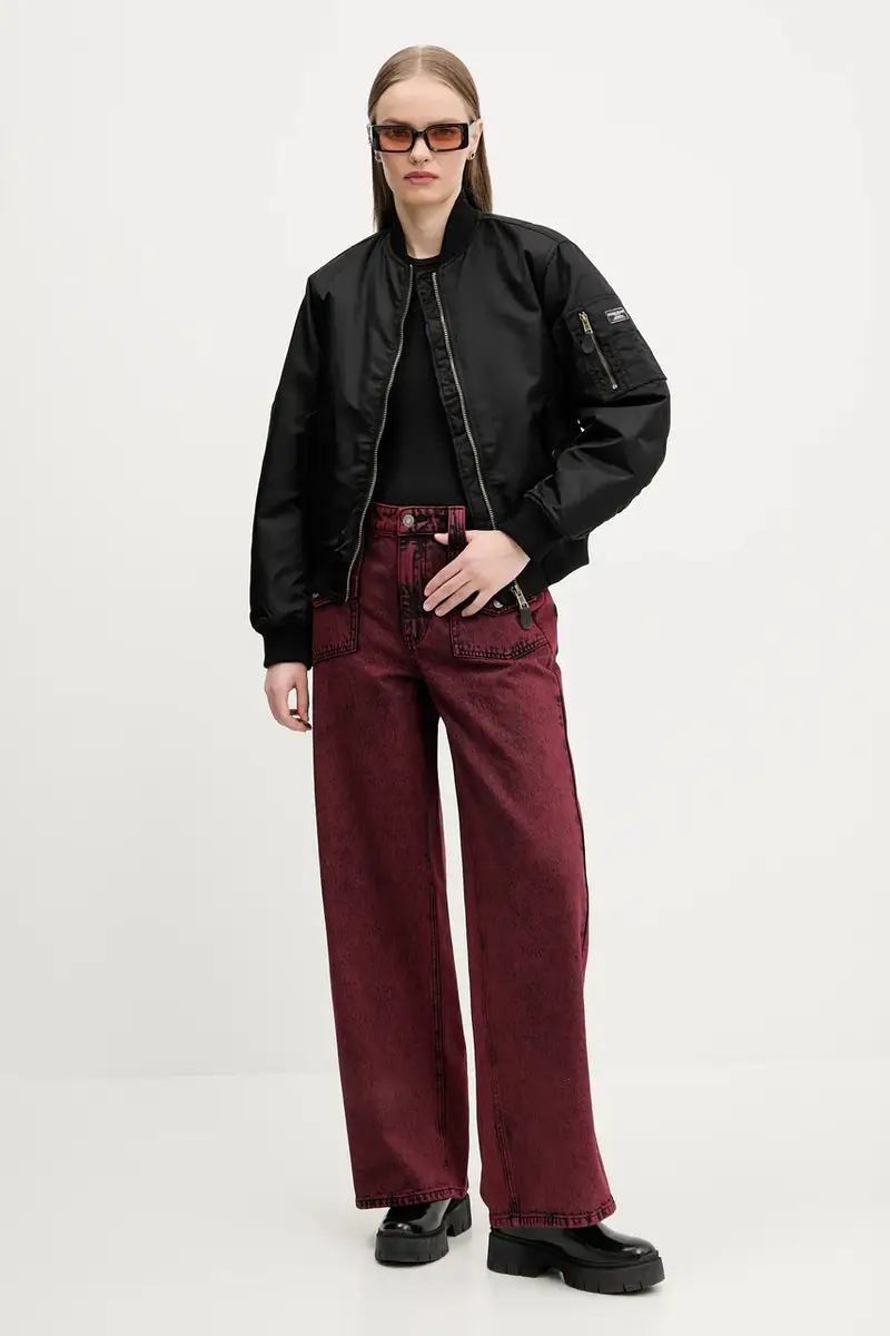 giacca bomber donna colore nero W5RL81 WHAA2 miniatura 2