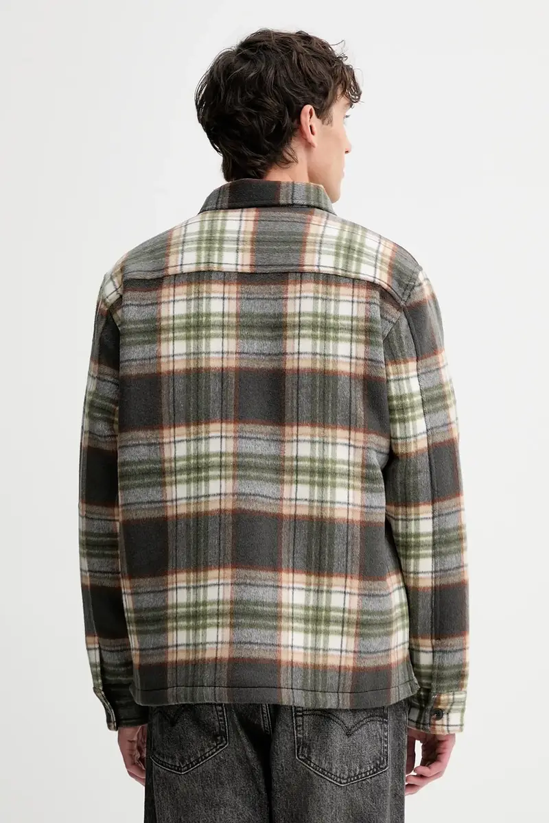 giacca con lana colore grigio M5BH68 WI542 miniatura 3