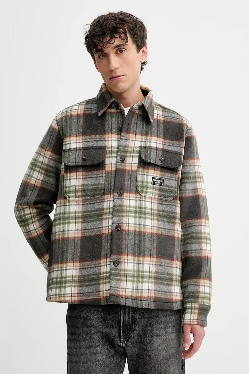 giacca con lana colore grigio M5BH68 WI542