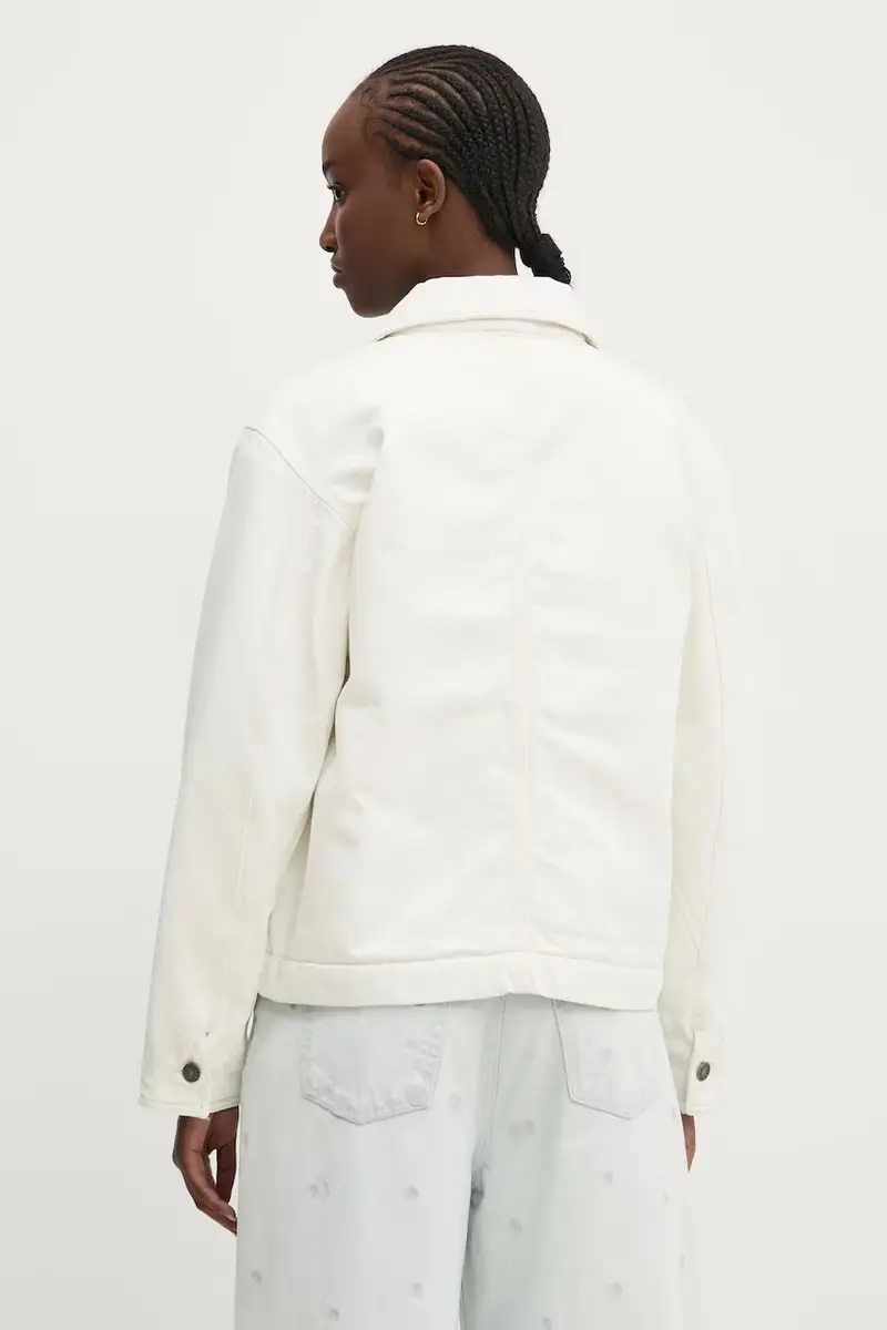 giacca di jeans colore bianco W4BN65 D5J31 miniatura 3