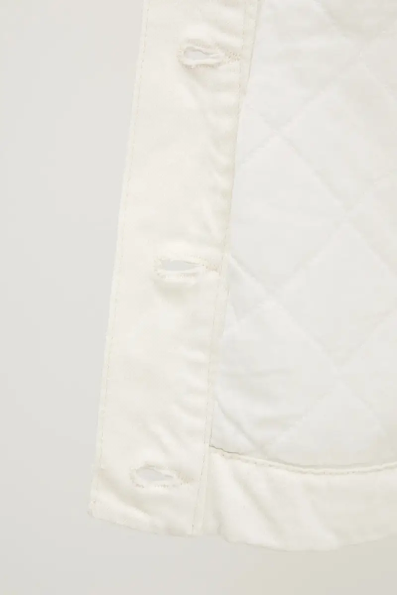 giacca di jeans colore bianco W4BN65 D5J31 miniatura 5