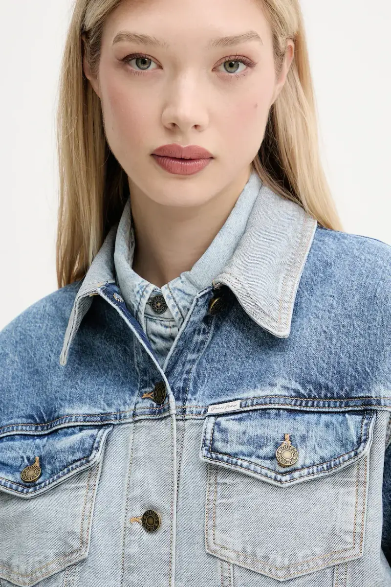 giacca di jeans colore blu W5YN56 D5M56 miniatura 4