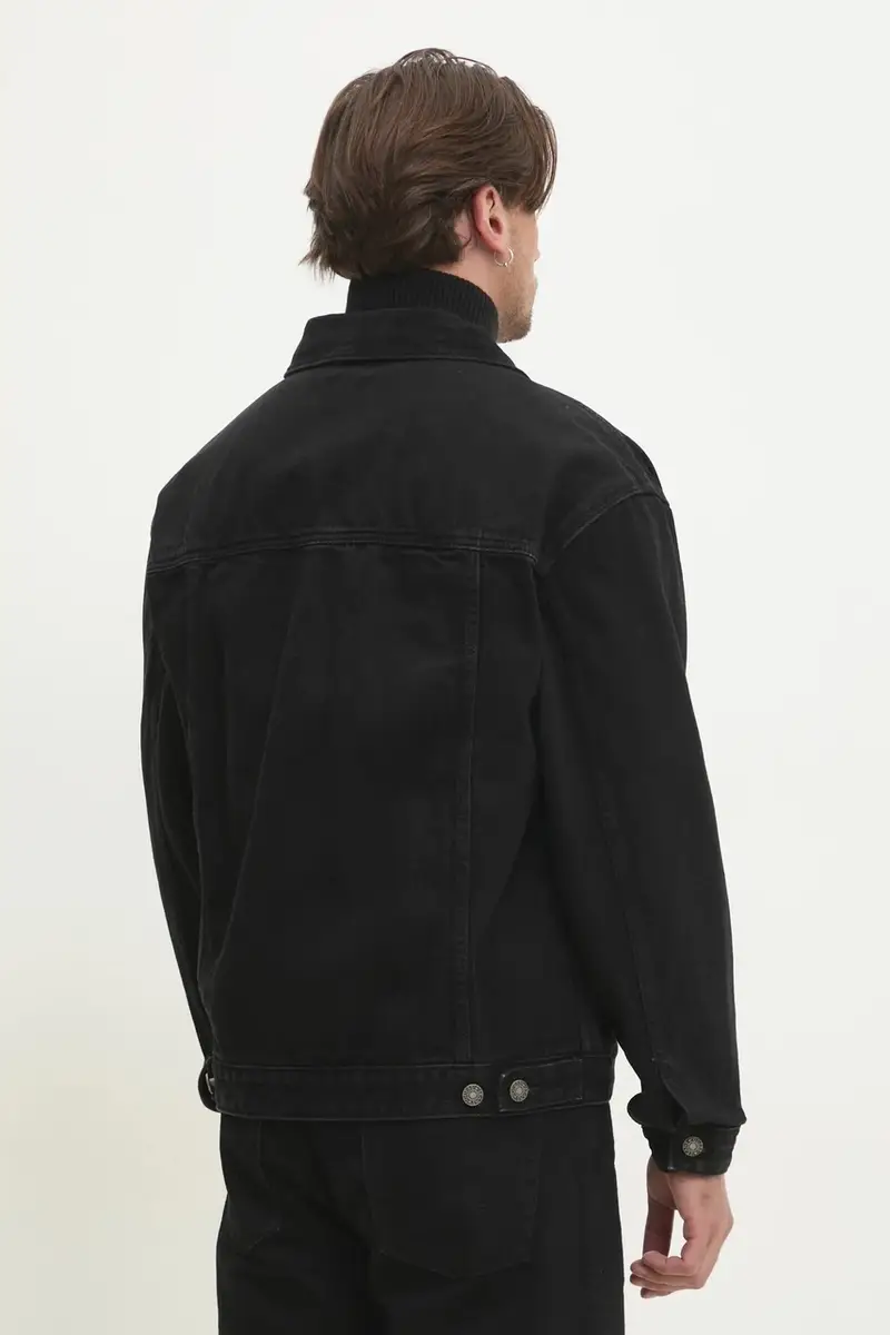 giacca di jeans colore nero M4BN38 D5EK2 miniatura 3