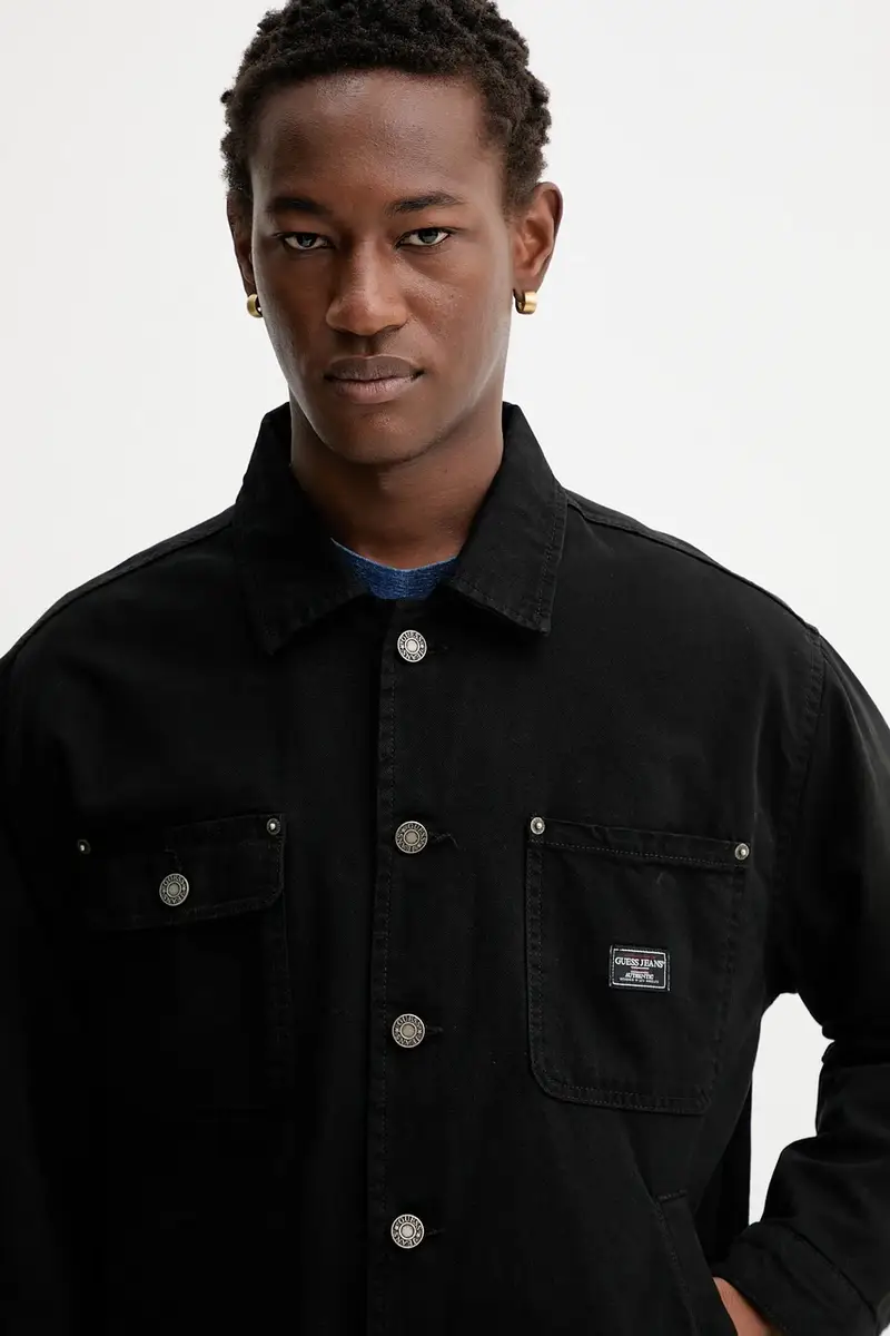 giacca di jeans colore nero M5YL26 WHFR1 miniatura 4