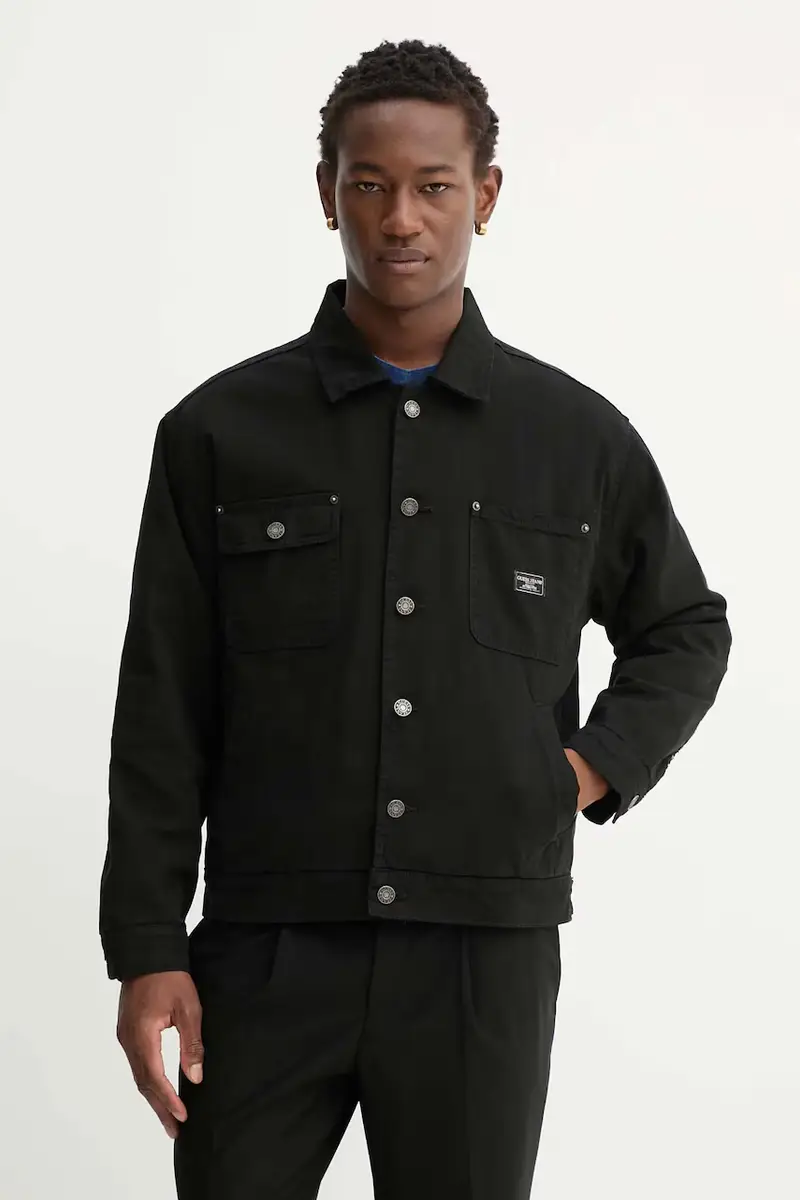 giacca di jeans colore nero M5YL26 WHFR1