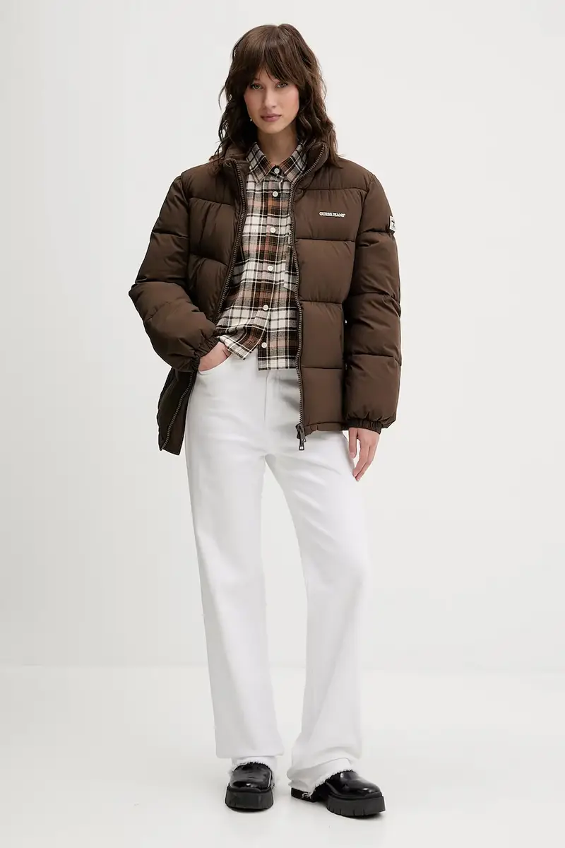 giacca donna colore beige W4BL21 WGII2 Marrone miniatura 2