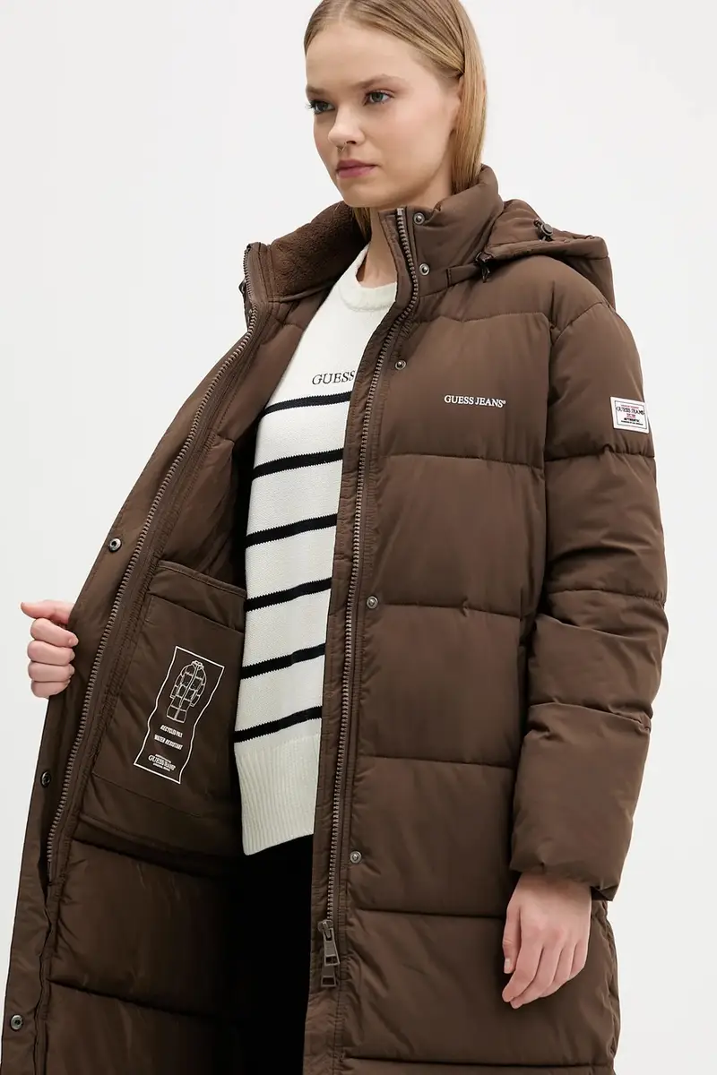 giacca donna colore nero W4BL26 WGII2 Marrone miniatura 5