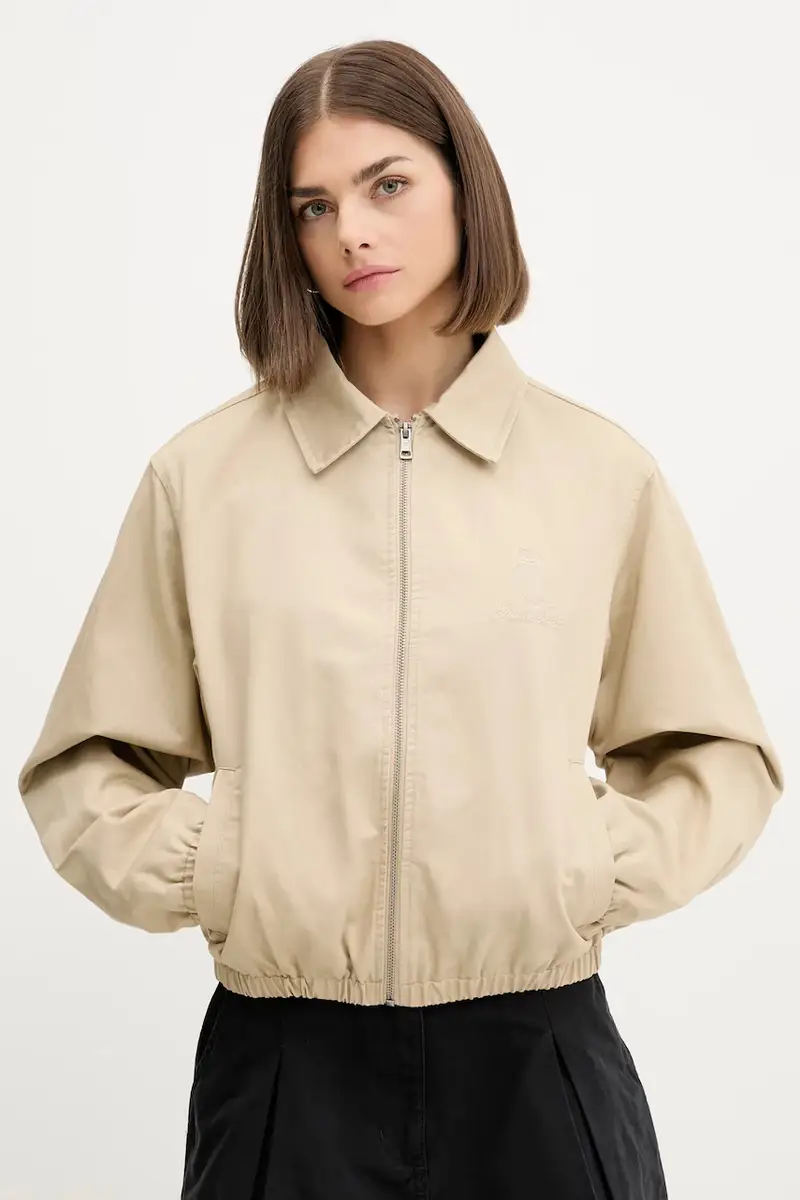 giacca in cotone colore beige W5YL20 WGYN1