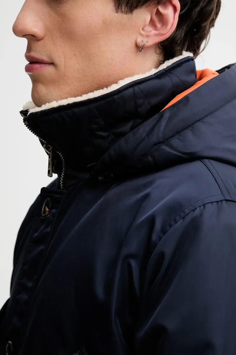 giacca parka colore blu navy M5BL10 WHAA2 miniatura 5