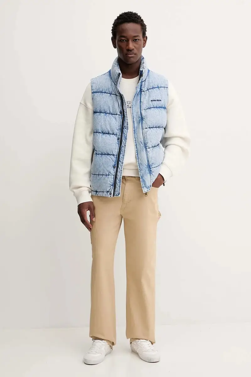 giubbotto di jeans colore blu M5BN81 D6181 miniatura 2