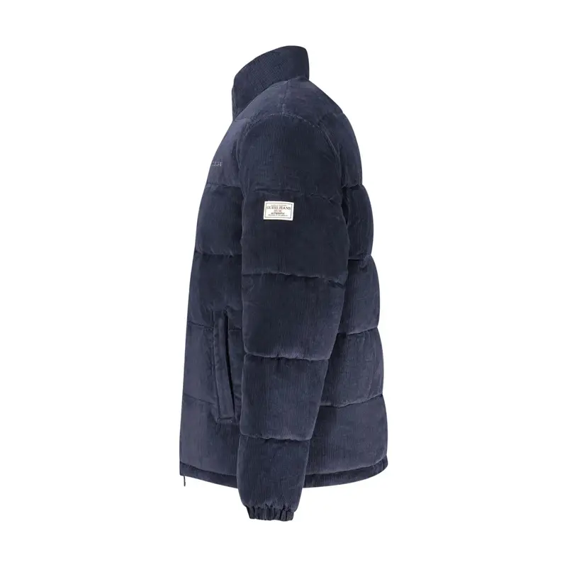 Giubbotto Maniche Lunghe Uomo Blu Ricamo miniatura 3