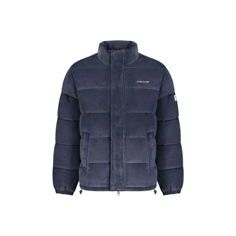 Giubbotto Maniche Lunghe Uomo Blu Ricamo