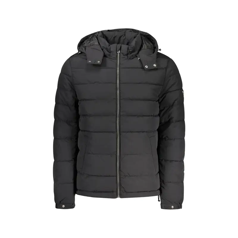 Giubbotto Maniche Lunghe Uomo Neri Zip Nero