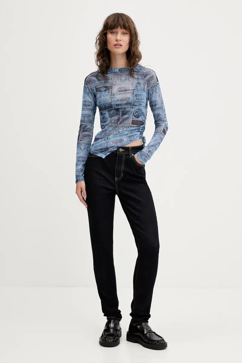 Guess Jeans Jeans Donna Blu 3133386 miniatura 2