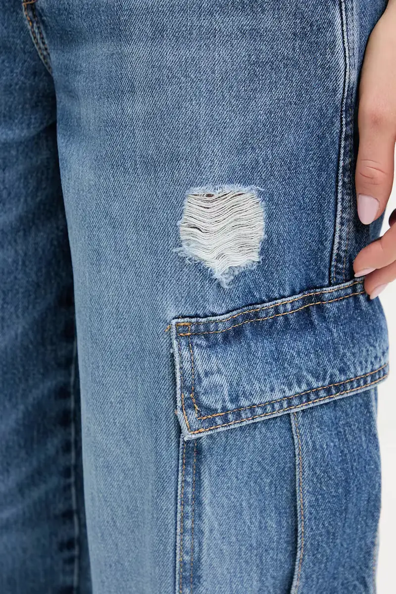 Guess Jeans Jeans Donna Blu 3766876 miniatura 5