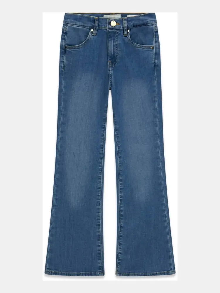 jeans kids/junior in denim blu medio flare