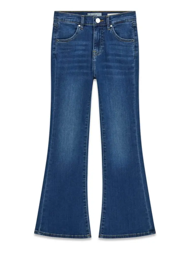 jeans kids/junior in denim blu medio scuro flare