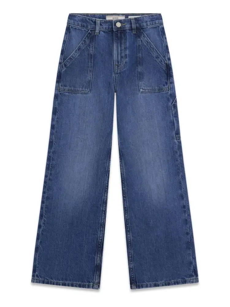 jeans kids/junior in denim blu wide leg