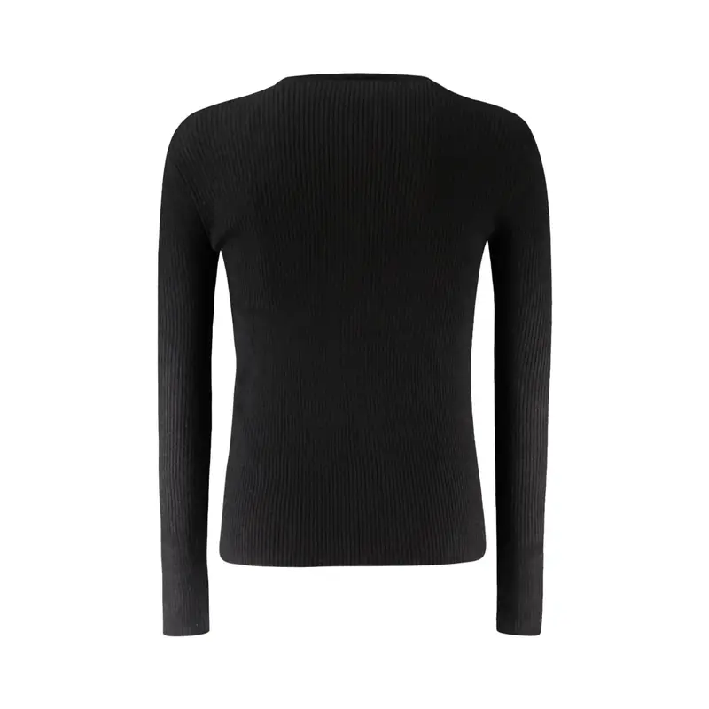 Guess Jeans Maglia Bambina Nera in Poliestere e Viscosa miniatura 2