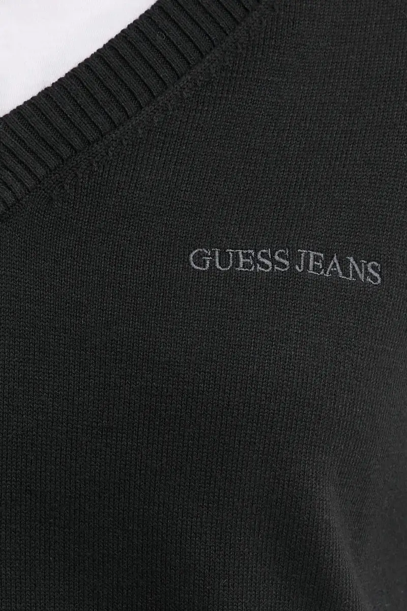 maglione con aggiunta di seta colore nero W4BR84 Z3HO2 miniatura 5