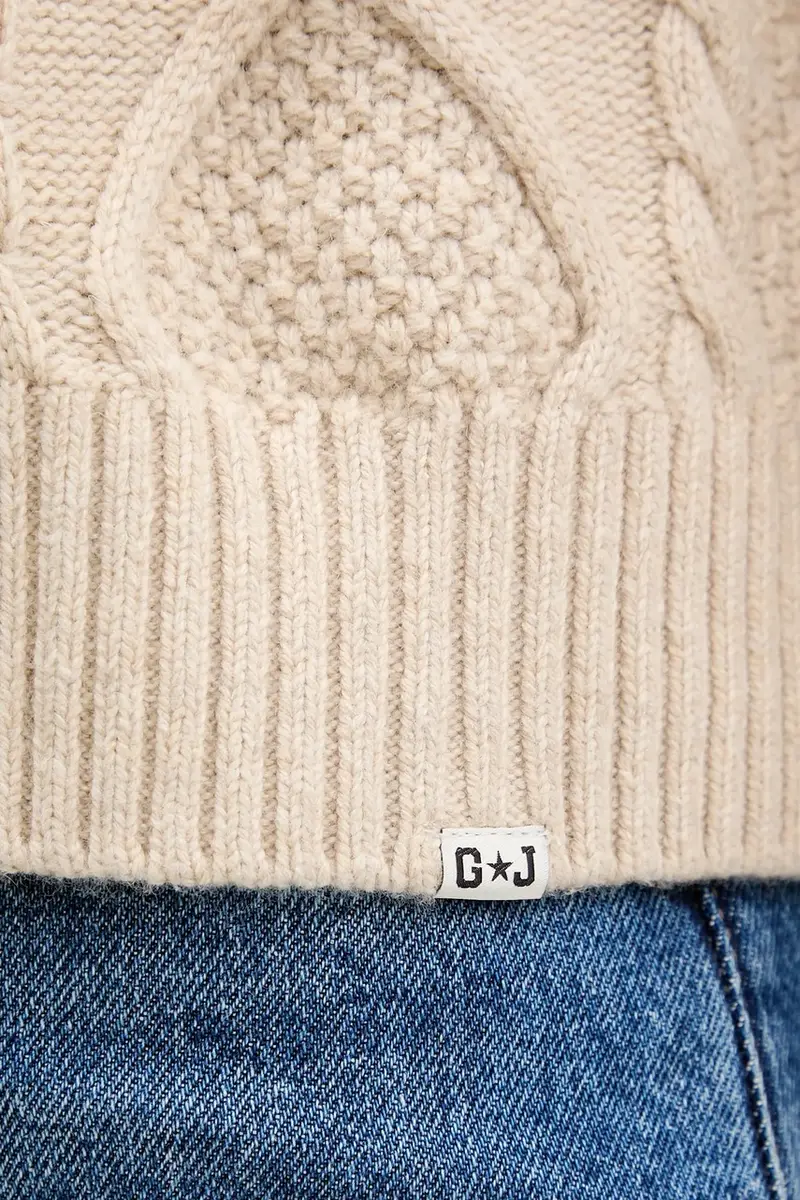 maglione con lana colore beige W5BR09 Z0561 miniatura 5