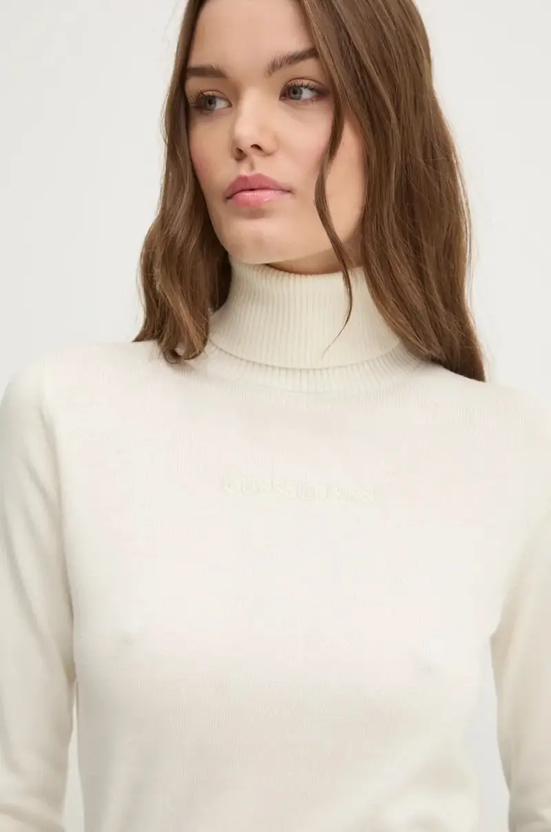 maglione donna colore beige W4BR15 Z3HO2 miniatura 4