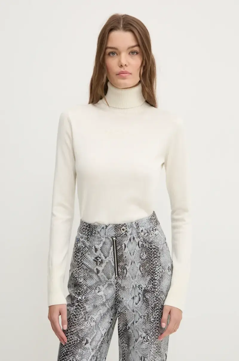 maglione donna colore beige W4BR15 Z3HO2