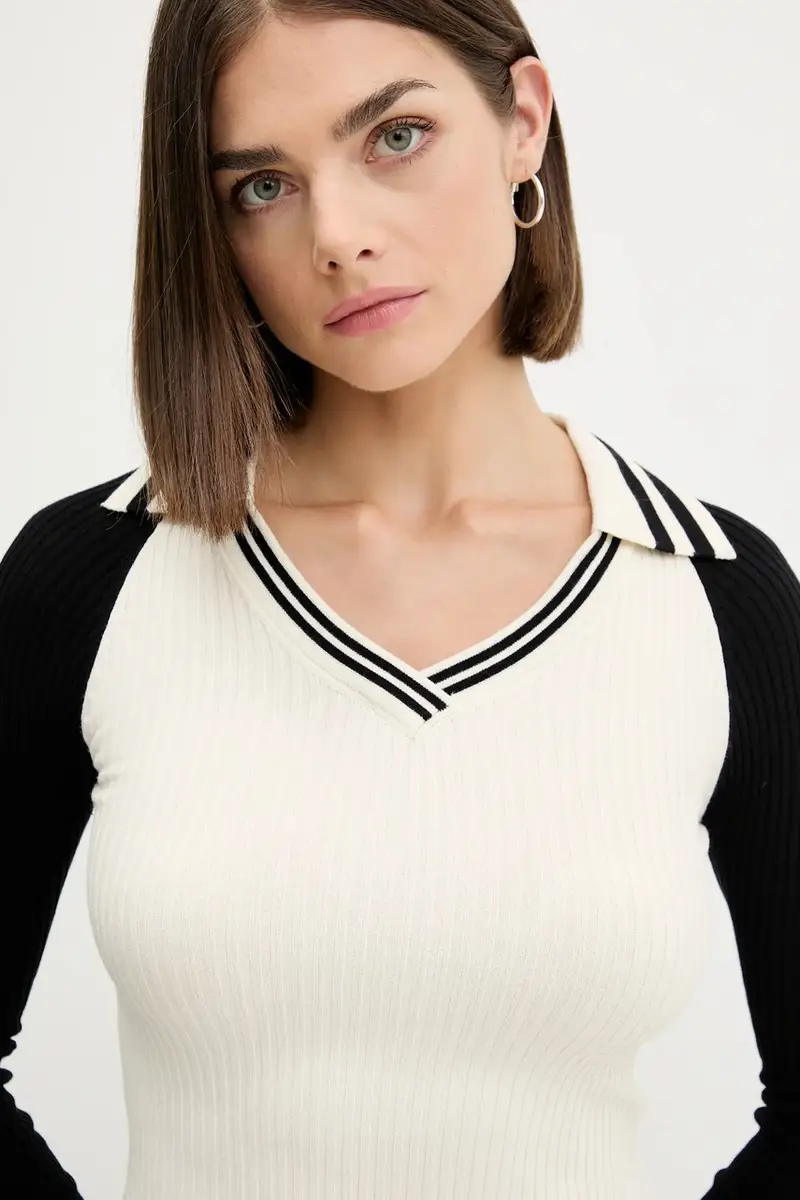 maglione donna colore beige W5YR54 Z3P32 miniatura 4