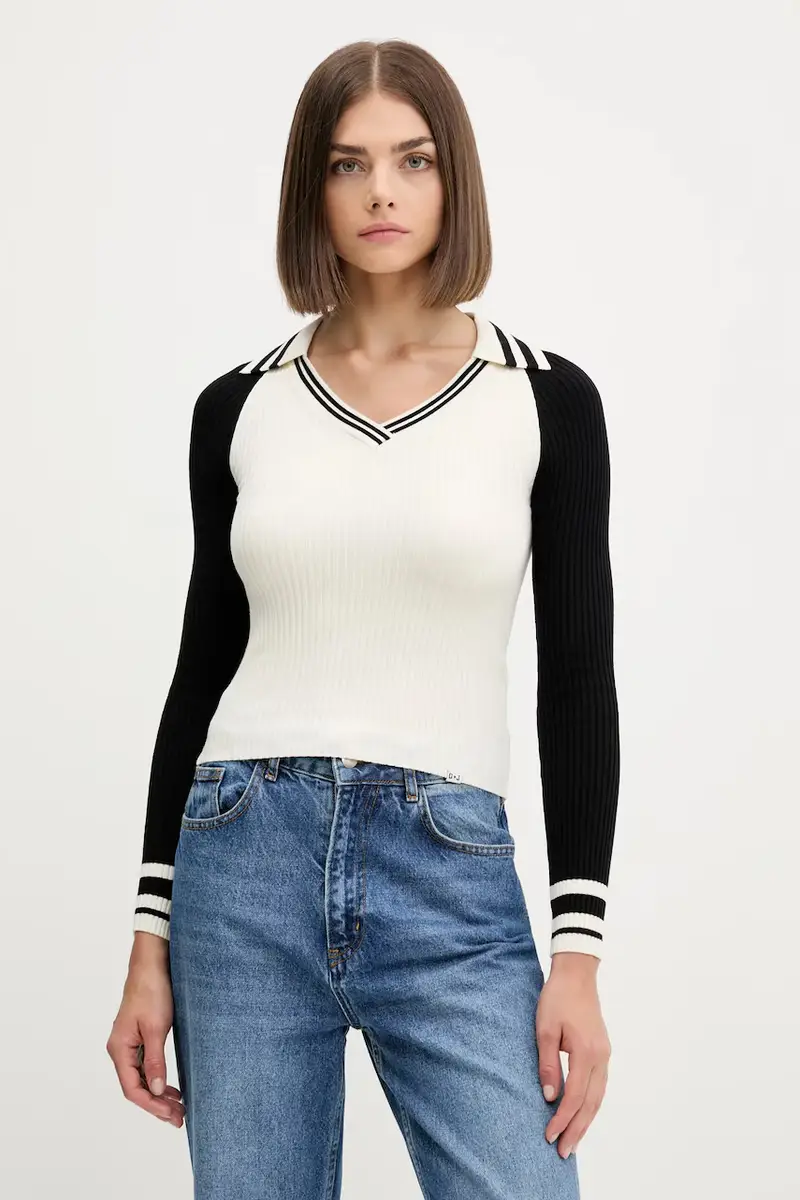 maglione donna colore beige W5YR54 Z3P32