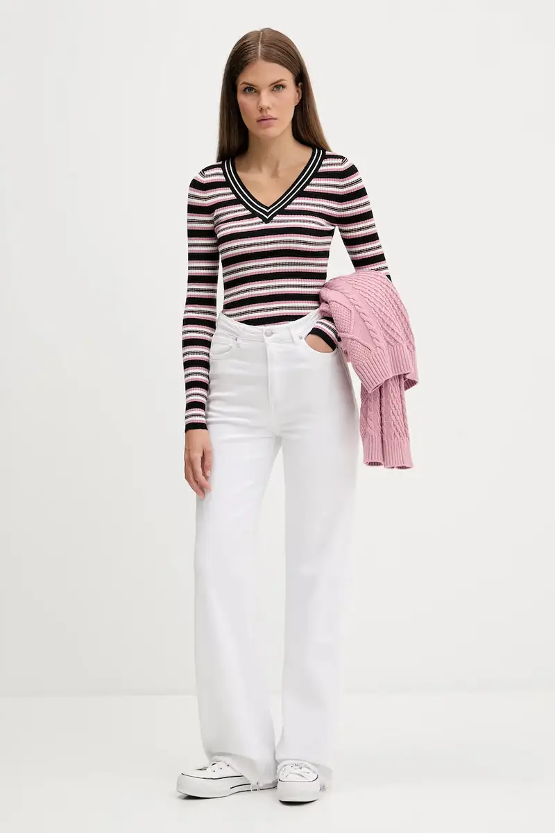 maglione donna colore nero W5BR05 Z3P32 miniatura 2